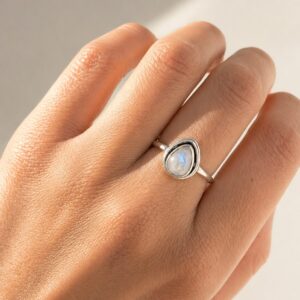 Anillo Piedra Luna- Intuición, nuevos comienzos