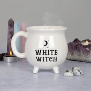 Taza Caldero Bruja Blanca