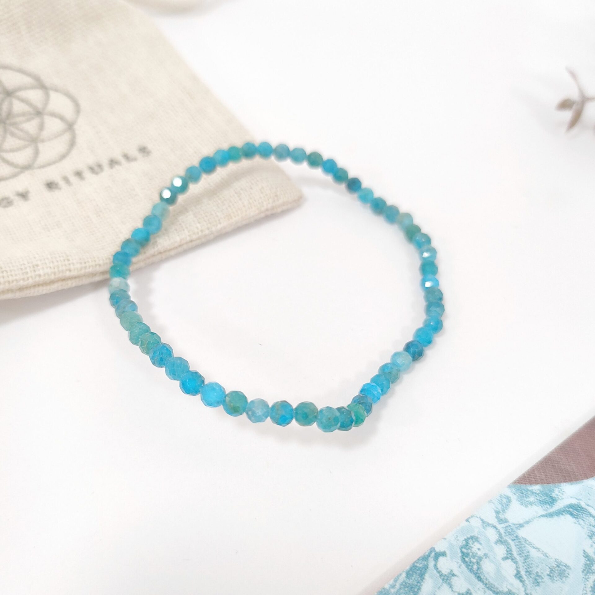 Pulsera Apatito Facetada