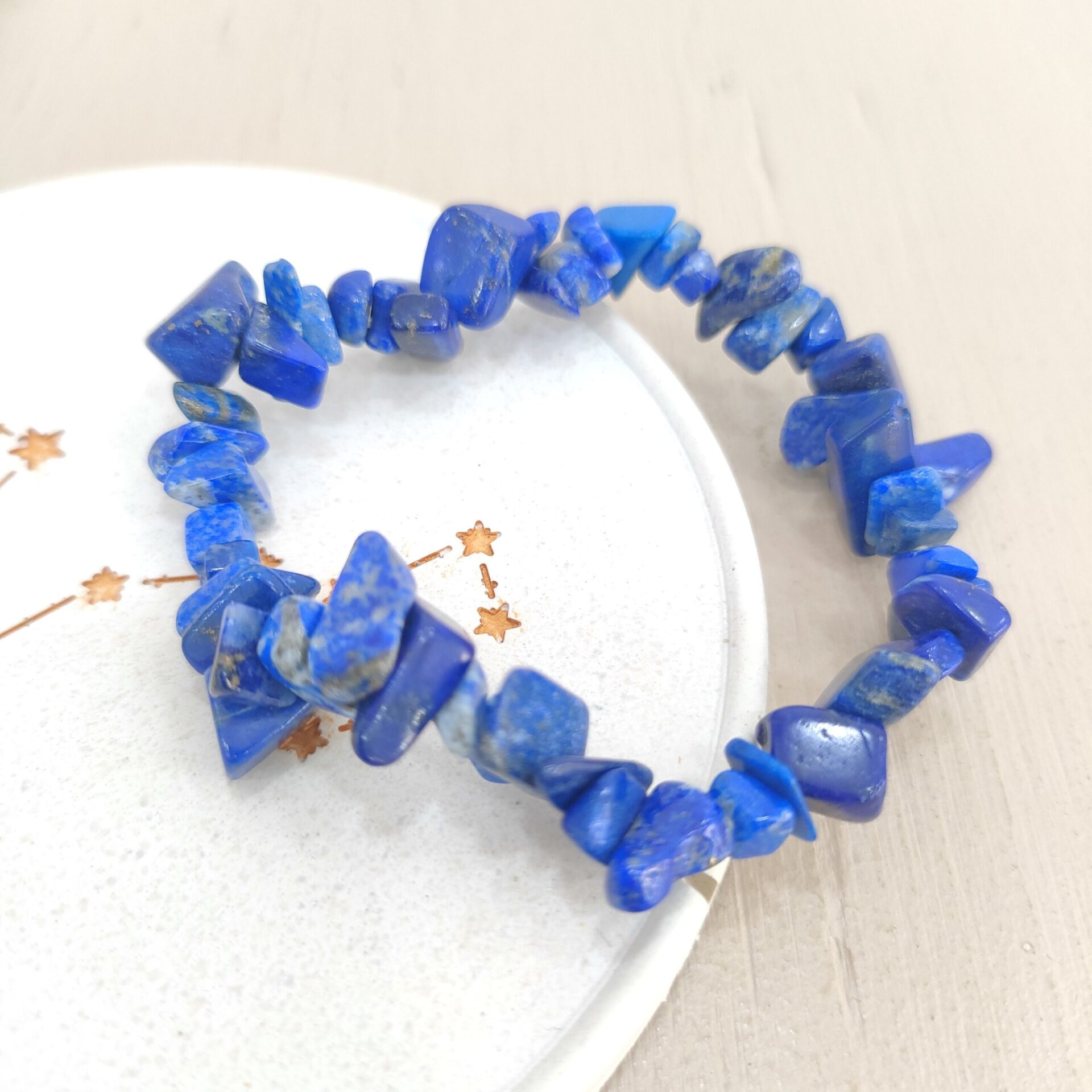 Pulsera Lapislázuli chip