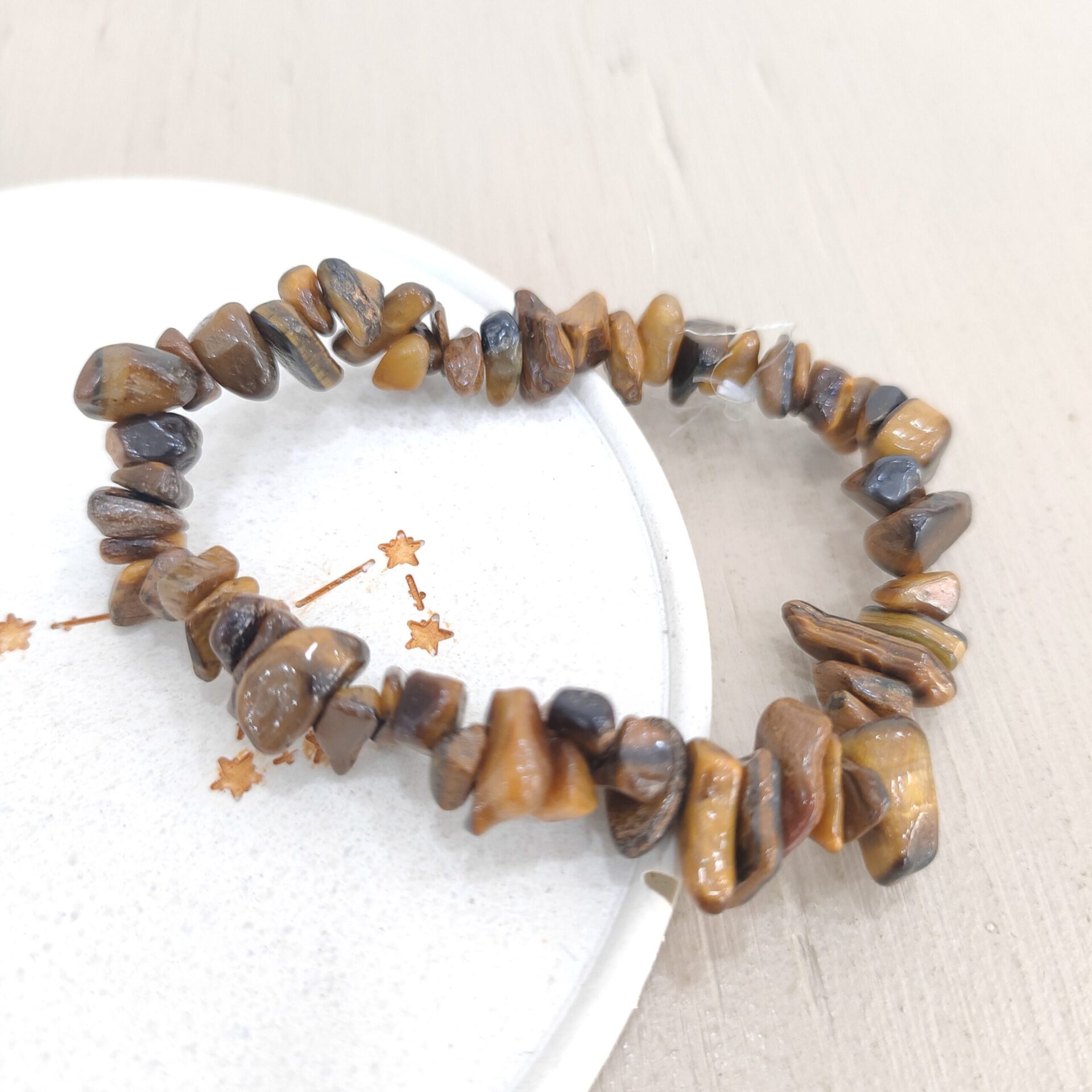 Pulsera Ojo de Tigre chip - Imagen 2