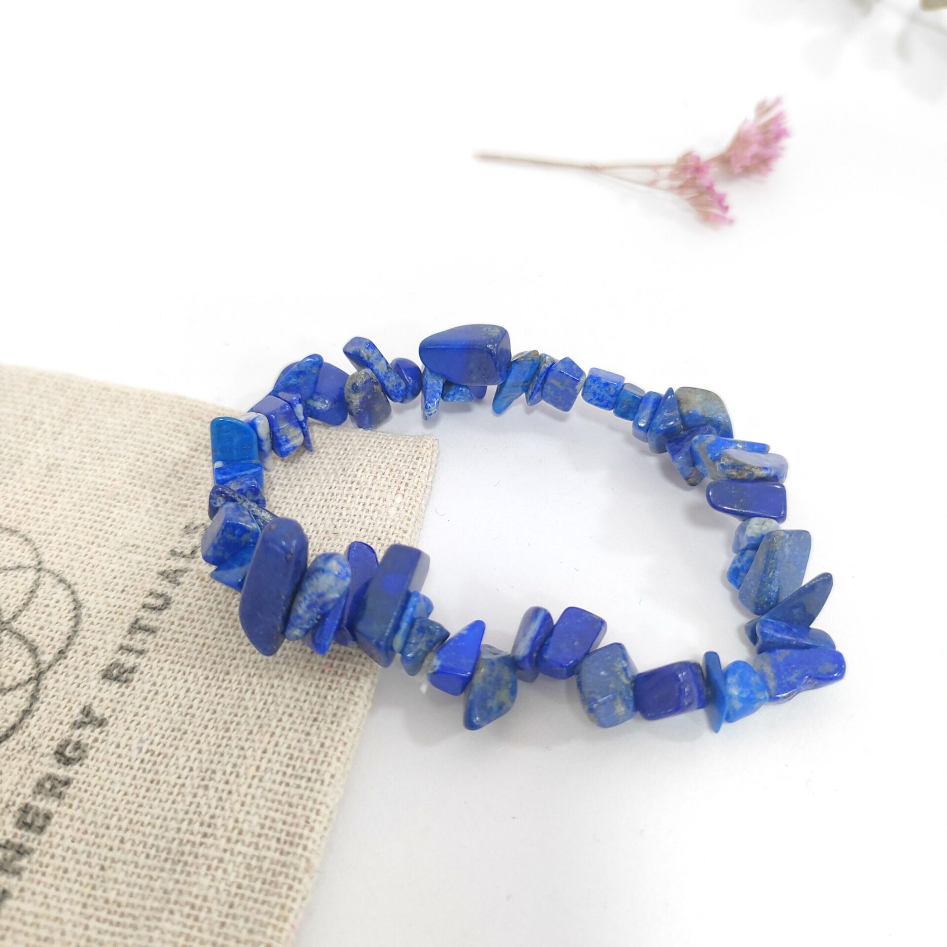 Pulsera Lapislázuli chip - Imagen 2