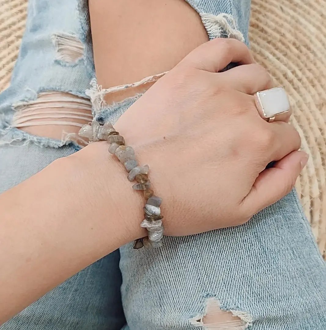 Pulsera Labradorita chip