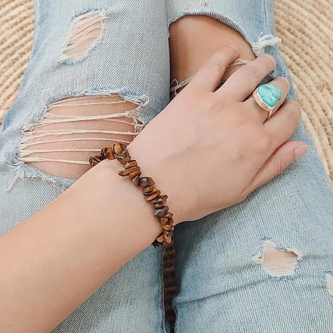 Pulsera Ojo de Tigre chip