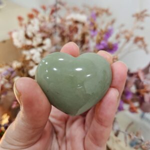 Corazón de Cuarzo Verde