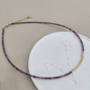 Colgante choker Diva Amatista