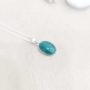Colgante Malaquita. Plata