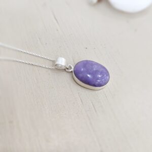 Colgante Charoita  Plata