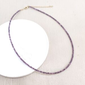Colgante choker Amatista