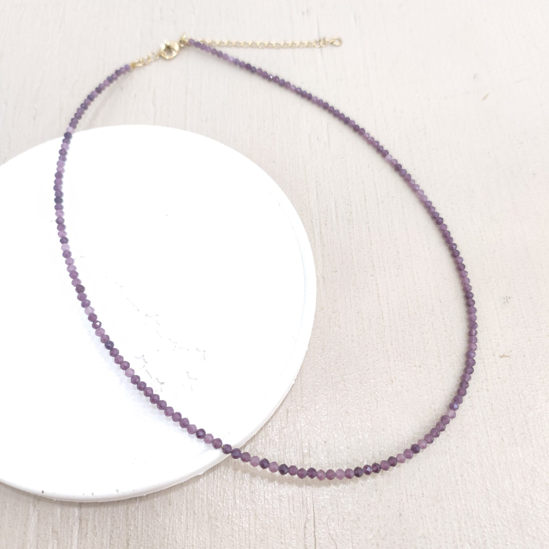 Colgante choker Amatista