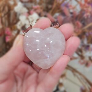 Corazón de Cuarzo Rosa