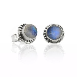 Pendientes Piedra Luna plata