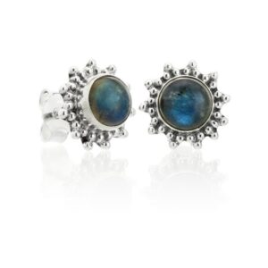 Pendientes Labradorita plata