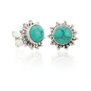Pendientes Turquesa plata