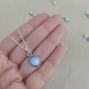 Colgante Larimar en plata