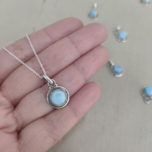Colgante Larimar en plata