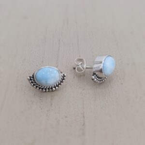 Pendientes Larimar en plata