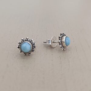 Pendientes Larimar en plata