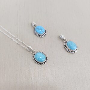 Colgante Turquesa. Plata