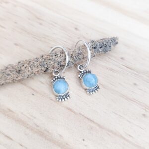 Pendientes Larimar aro
