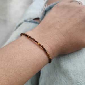 Pulsera Ojo de Tigre y plata