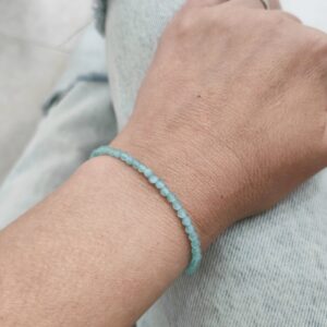 Pulsera de Aguamarina y plata