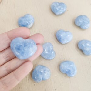 Corazón Calcita azul