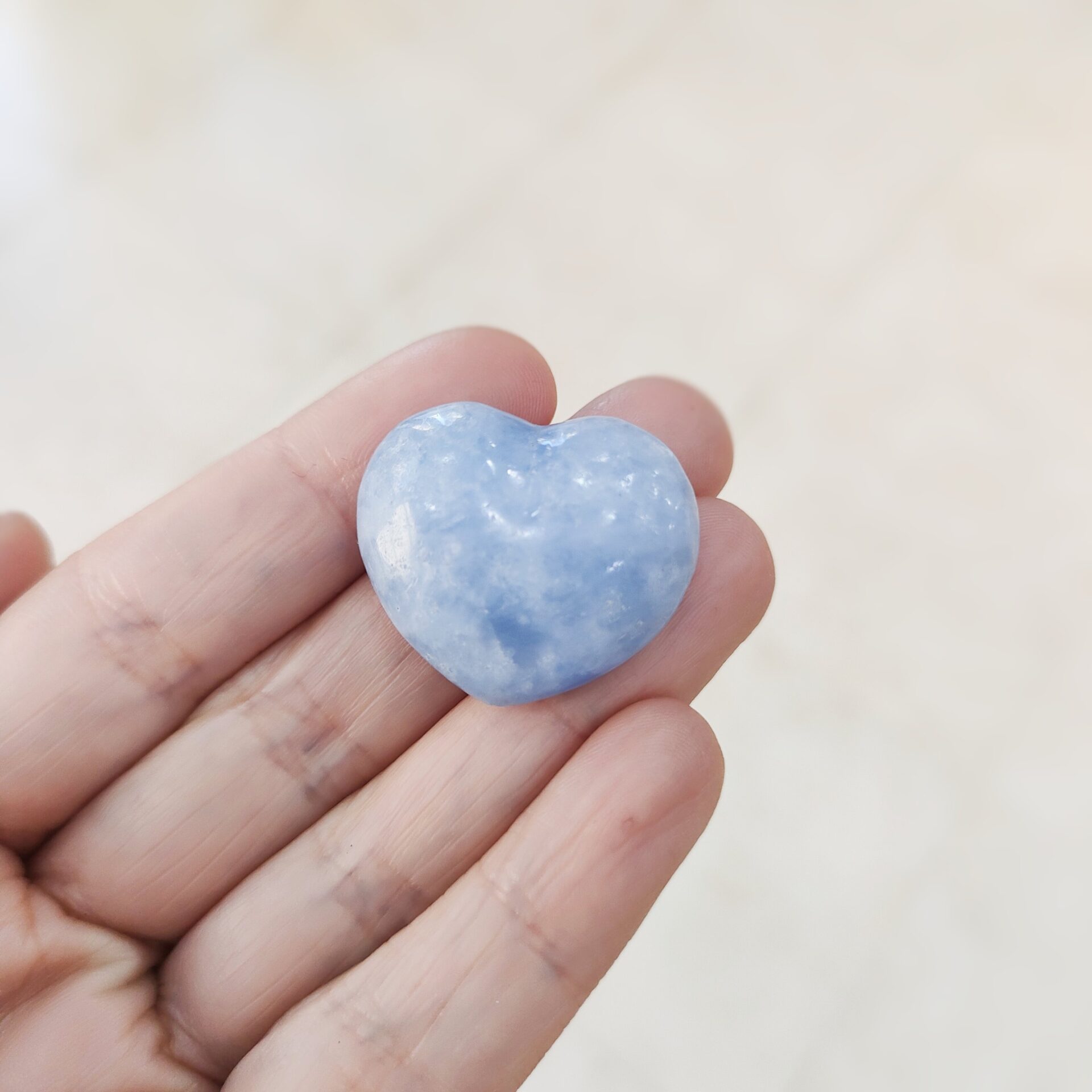 Corazón Calcita azul - Imagen 2