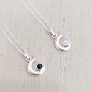 Colgante Luna plata