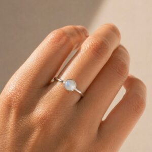Anillo Piedra Luna- Intuición, nuevos comienzos