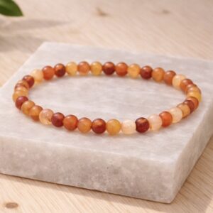 Pulsera Cornalina-Energía y Creatividad-  Muñeca pequeña