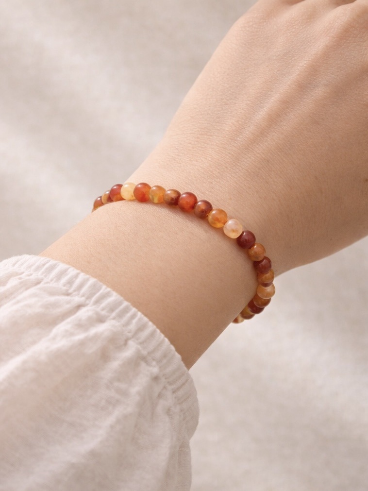 Pulsera Cornalina-Energía y Creatividad- Muñeca pequeña - Imagen 2