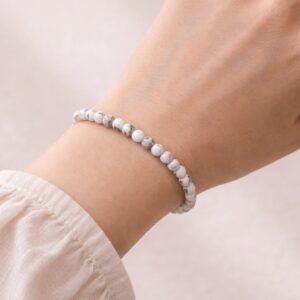 Pulsera Howlita-Calma y claridad mental- Muñeca pequeña
