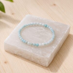 Pulsera Amazonita-Calma y Expresión- Muñeca pequeña