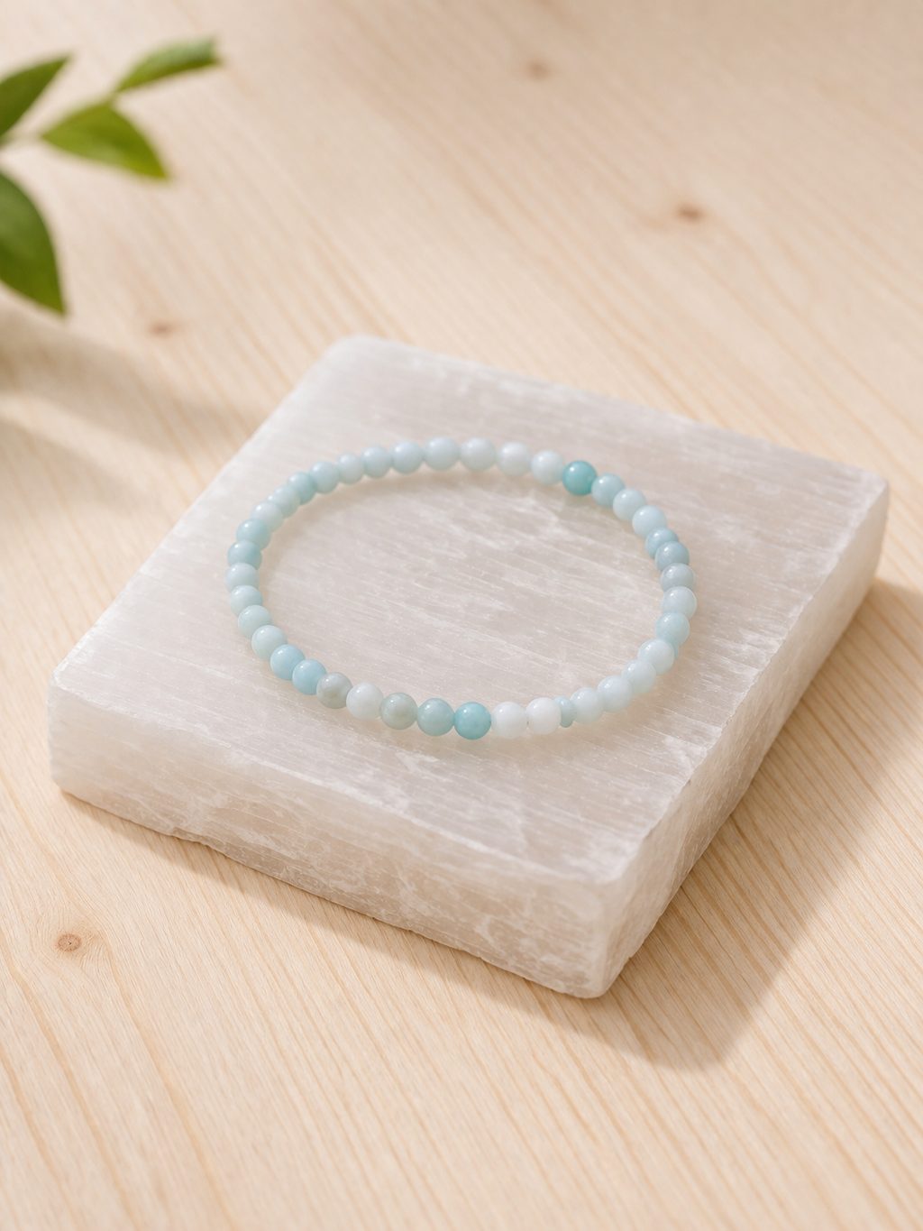 Pulsera Amazonita-Calma y Expresión- Muñeca pequeña