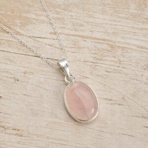 Colgante Cuarzo Rosa- Amor y Equilibrio Emocional