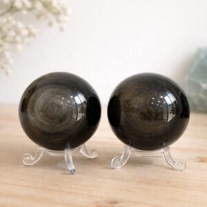 Esfera Obsidiana Dorada- Protección y Claridad Interior