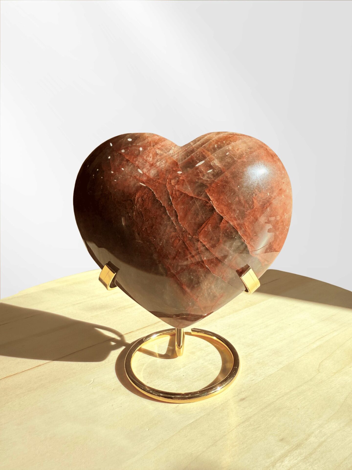 Corazón Cuarzo Hematoide Fuego - Imagen 2