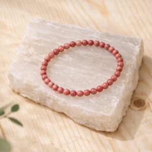 Pulsera Rodonita-Equilibrio emocional- Muñeca pequeña