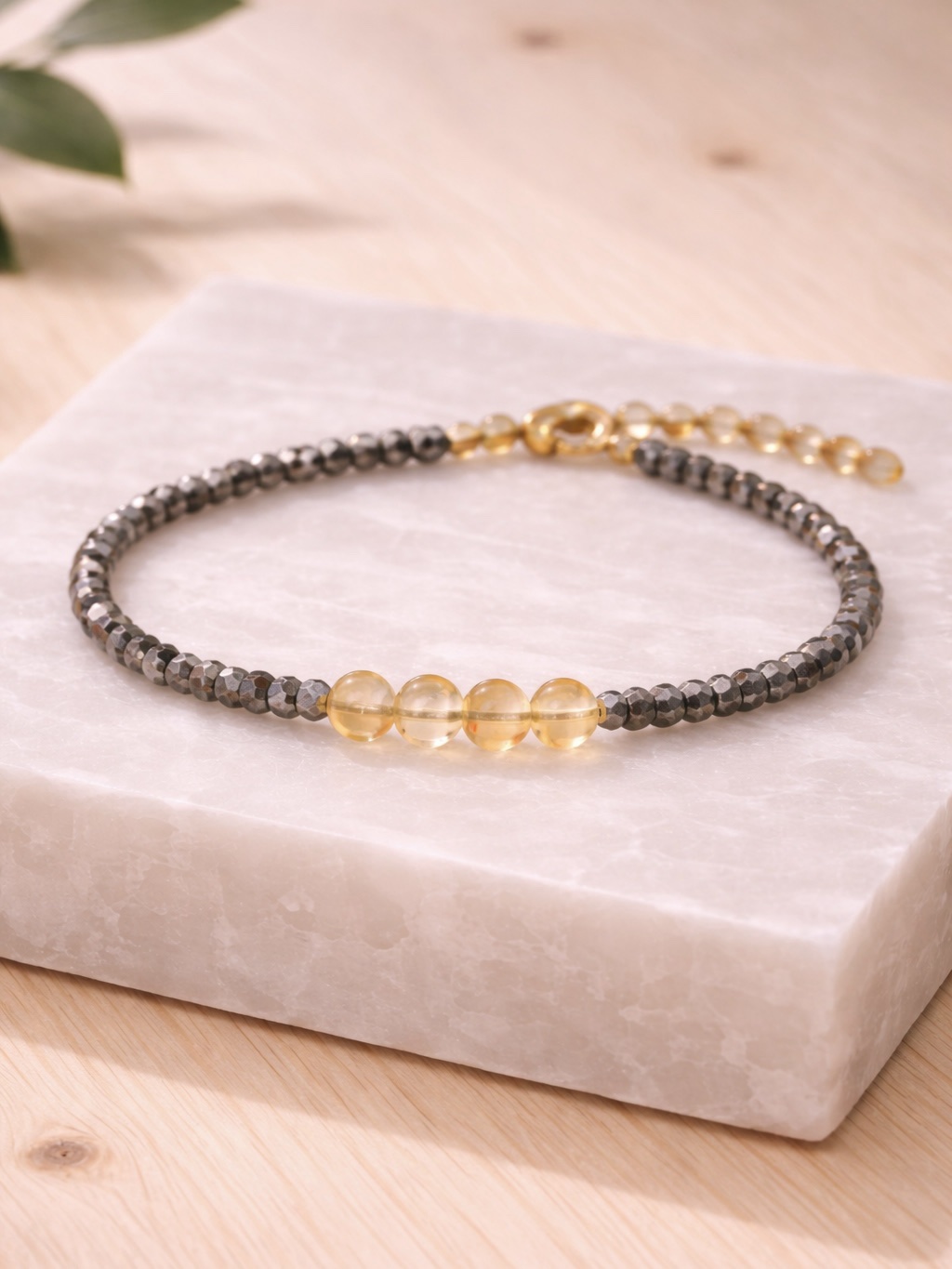 Pulsera Pirita y Citrino – Abundancia y Energía de Acción