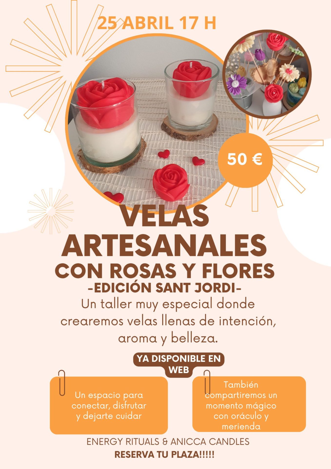 Crea tu Vela- Taller Presencial Especial St Jordi- 25 de Abril