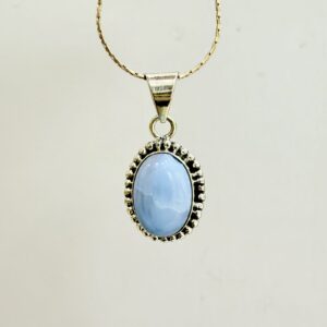 Colgante calcedonia azul