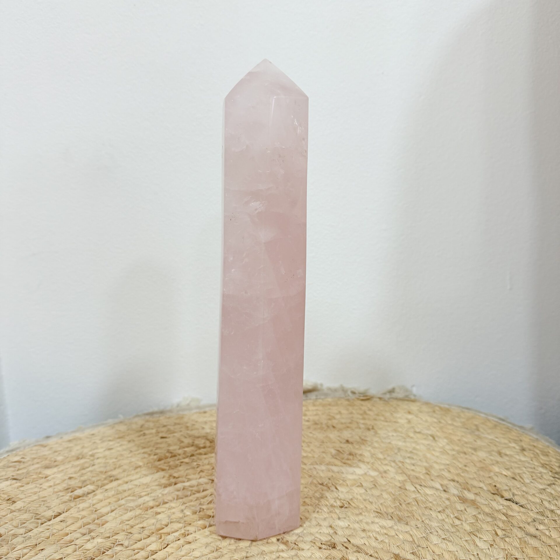 Punta Cuarzo Rosa XXL. Pieza única - Imagen 2