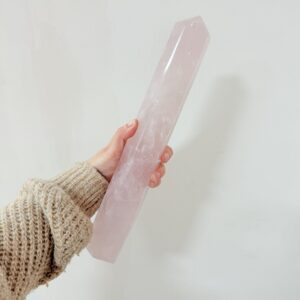 Punta Cuarzo Rosa XXL