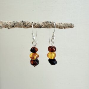 Pendientes Ámbar bicolor
