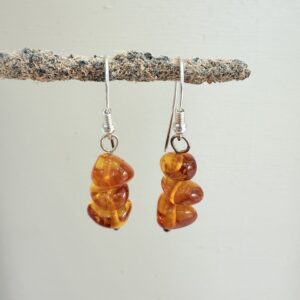 Pendientes de Ámbar Trío claro