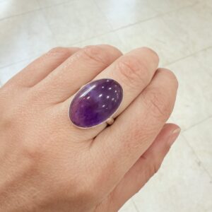 Anillo Amatista ajustable- Calma y Claridad