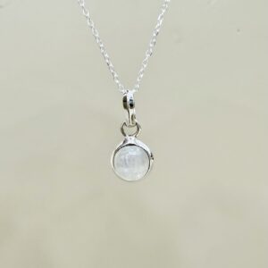 Colgante Piedra Luna plata