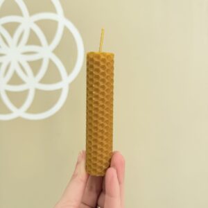 Vela de Miel panal - 2 x 10 cm