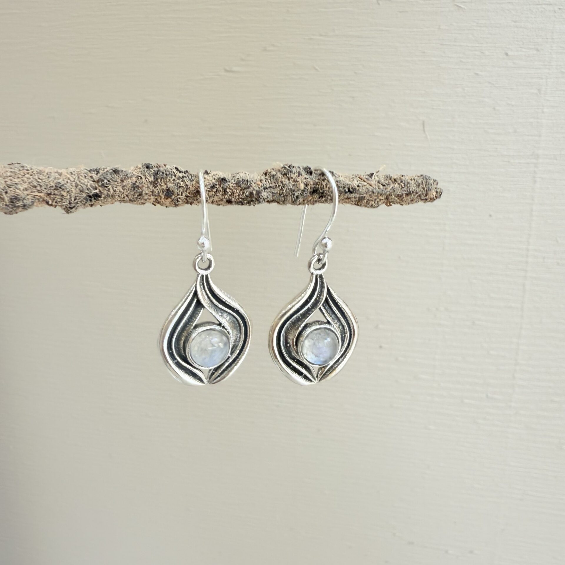 Pendientes Piedra Luna - Imagen 3